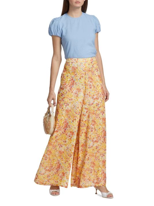 STAUD Vallea Floral Wide-Leg Pants 4 STAUD Vallea Floral Wide-Leg Pants - Image 2