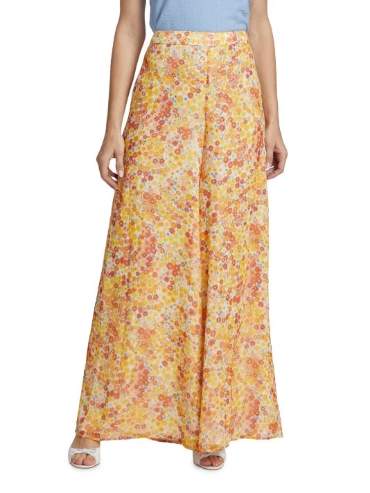 STAUD Vallea Floral Wide-Leg Pants 5 STAUD Vallea Floral Wide-Leg Pants - Image 3