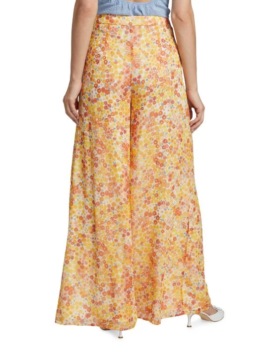 STAUD Vallea Floral Wide-Leg Pants 7 STAUD Vallea Floral Wide-Leg Pants - Image 5