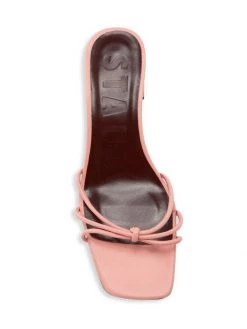 STAUD Pippa Leather Mules Grapefruit -STAUD popular shop unnamed file 478