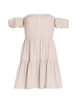 STAUD Elio Mini Dress Biscotti -STAUD popular shop unnamed file 48