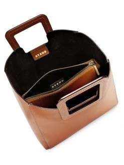 STAUD Shirley Leather Tote Wallflower -STAUD popular shop unnamed file 489