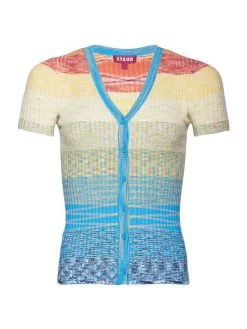 STAUD Shoko Ombré Knit Top