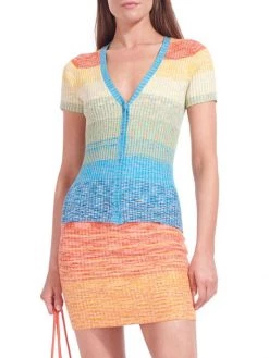 STAUD Shoko Ombré Knit Top -STAUD popular shop unnamed file 518