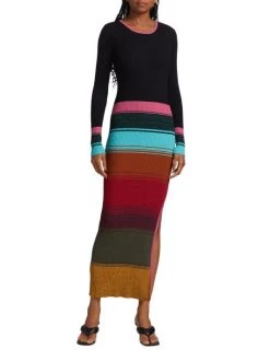 STAUD Edna Stripe Cutout Sweaterdress -STAUD popular shop unnamed file 532