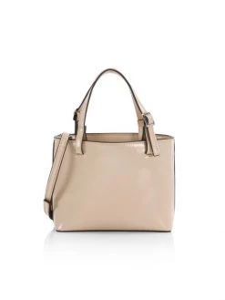 STAUD Ria Leather Crossbody Bag Tan
