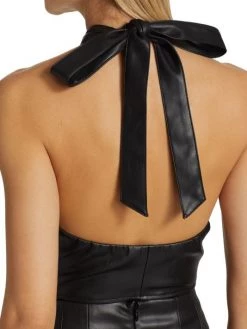 STAUD Kai Vegan Leather Halter Top -STAUD popular shop unnamed file 557