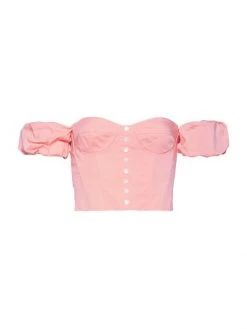 STAUD Bouvier Off-The-Shoulder Bustier Top