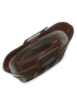 STAUD Shirley Raffia & Leather Tote Tan -STAUD popular shop unnamed file 582