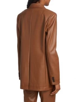 STAUD Madden Faux Leather Oversized Blazer -STAUD popular shop unnamed file 608