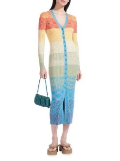 STAUD Shoko Ombré Sweater Dress