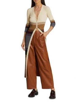 STAUD Shoko Rib-Knit Stripe Sweaterdress -STAUD popular shop unnamed file 620