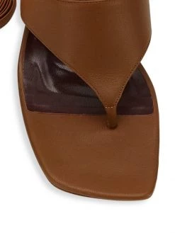 STAUD Adora Lace-Up Thong Sandals Tan Bougainvillea -STAUD popular shop unnamed file 626