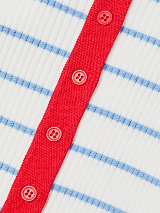 STAUD Shoko Striped Body-Con Midi-Dress 9 STAUD Shoko Striped Body-Con Midi-Dress - Image 7