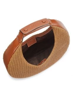STAUD Raffia Moon Tote Tan -STAUD popular shop unnamed file 653