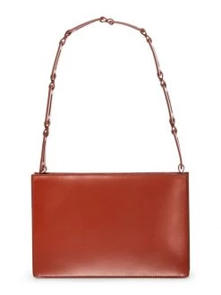 STAUD Yas Leather Shoulder Bag