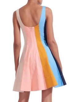 STAUD Wells Stripe Fit & Flare Minidress -STAUD popular shop unnamed file 679