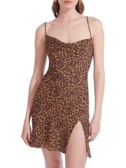 STAUD Bellamy Lace-Up Minidress