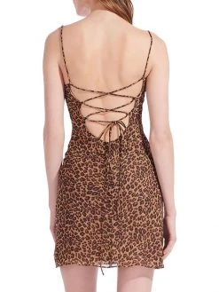 STAUD Bellamy Lace-Up Minidress -STAUD popular shop unnamed file 717