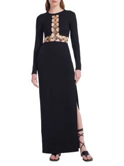 STAUD Delphine Embellished Cutout Maxi Dress 12 STAUD Delphine Embellished Cutout Maxi Dress -STAUD popular shop unnamed file 721