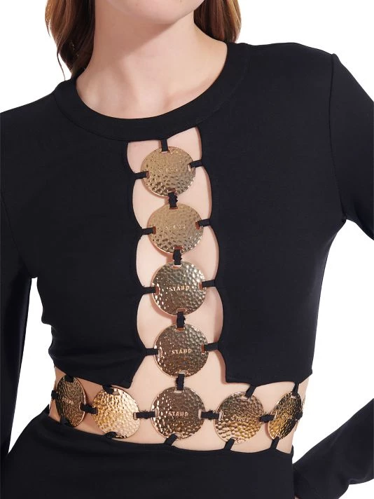 STAUD Delphine Embellished Cutout Maxi Dress 8 STAUD Delphine Embellished Cutout Maxi Dress - Image 6