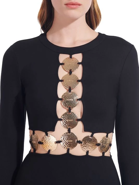 STAUD Delphine Embellished Cutout Maxi Dress 9 STAUD Delphine Embellished Cutout Maxi Dress - Image 7