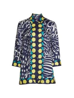 STAUD Parke Lemon Print Tunic Shirt