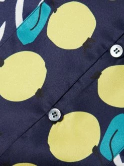 STAUD Parke Lemon Print Tunic Shirt -STAUD popular shop unnamed file 734