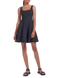 STAUD Wells Mini Dress Black -STAUD popular shop unnamed file 745