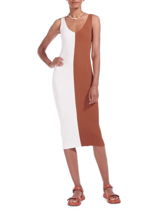 STAUD Dana Colorblock Dress 4 STAUD Dana Colorblock Dress - Image 2