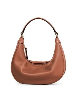 STAUD Mini Sasha Leather Shoulder Bag Tan -STAUD popular shop unnamed file 763