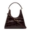 STAUD Mini Rey Croc-Embossed Leather Shoulder Bag Brown -STAUD popular shop unnamed file 778