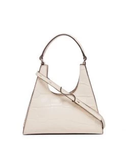 STAUD Mini Rey Croc-Embossed Leather Shoulder Bag Brown -STAUD popular shop unnamed file 782