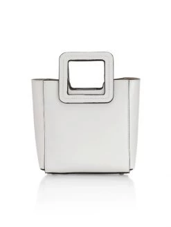 STAUD Mini Shirley Leather Tote Dune