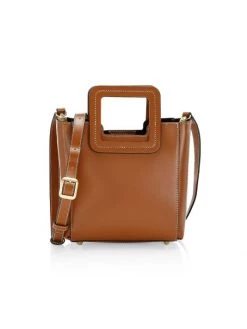 STAUD Mini Shirley Leather Tote Dune -STAUD popular shop unnamed file 788