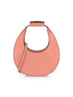 STAUD Mini Moon Leather Hobo Bag Grapefruit -STAUD popular shop unnamed file 808