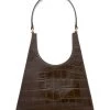 STAUD Rey Croc-Embossed Leather Shoulder Bag -STAUD popular shop unnamed file 818