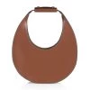 STAUD Moon Leather Hobo Bag Tan