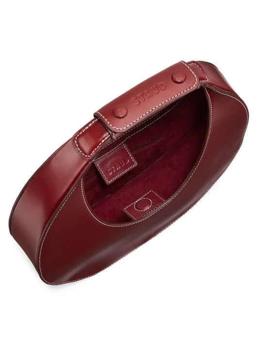 STAUD Moon Leather Hobo Bag Tan 4 STAUD Moon Leather Hobo Bag Tan - Image 2