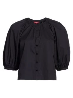 STAUD Dill Puff-Sleeve Top