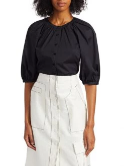 STAUD Dill Puff-Sleeve Top -STAUD popular shop unnamed file 835