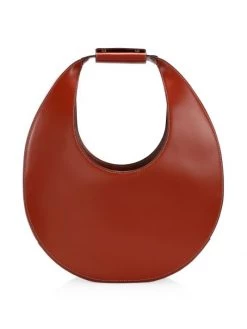 STAUD Large Moon Leather Hobo Bag