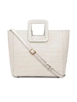 STAUD Shirley Croc-Embossed Leather Tote Black -STAUD popular shop unnamed file 862