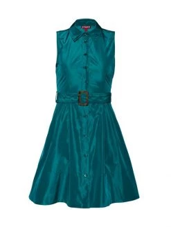 STAUD Jolene Belted Mini Shirtdress