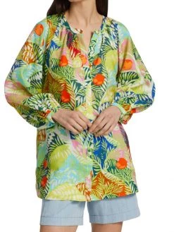 STAUD Vincent Capri Tree Print Tunic -STAUD popular shop unnamed file 952