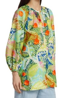STAUD Vincent Capri Tree Print Tunic -STAUD popular shop unnamed file 953