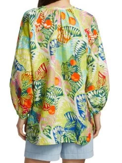 STAUD Vincent Capri Tree Print Tunic -STAUD popular shop unnamed file 954