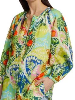 STAUD Vincent Capri Tree Print Tunic -STAUD popular shop unnamed file 955