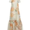 STAUD Callaluna Floral Print Dress