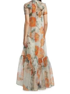 STAUD Callaluna Floral Print Dress -STAUD popular shop unnamed file 961